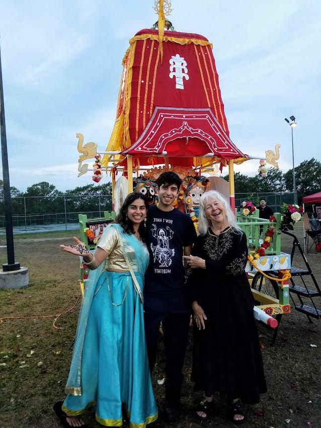 Sr. Martha Ann Kirk, Jay Mijagiri and Jahnavi D. Mijagiri